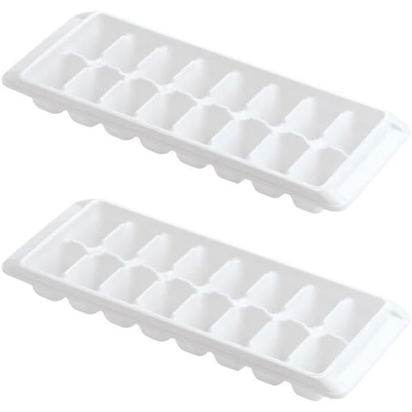 Isformar Lätt Släpp Vita Iskubbrickor, 16 Kuber (2-pack) (2867-WHT-2) Vit