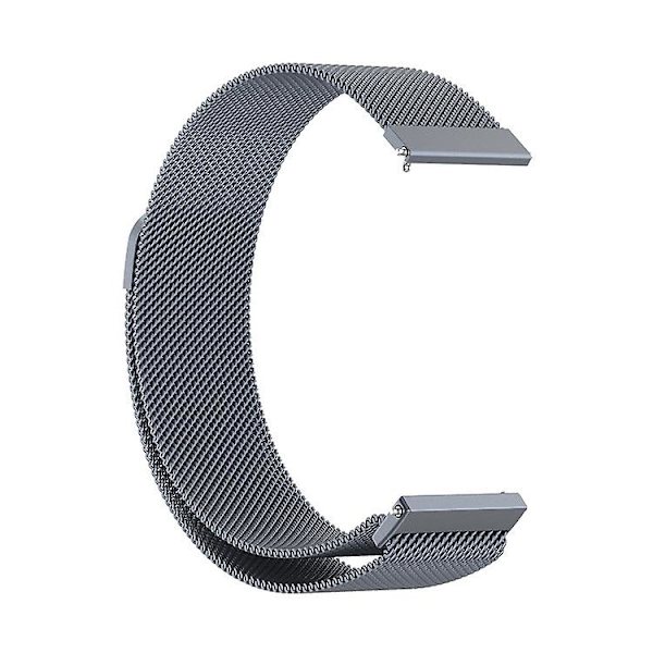 Udskiftningsrem i rustfrit stål, magnetisk Milanese-modearmbånd til Samsung Galaxy Watch 3 gray 22mm