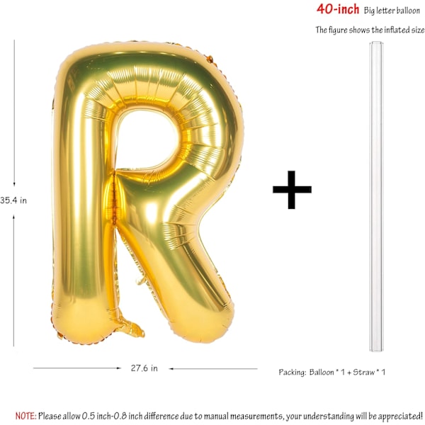 40 tommer gigantiske jumbo bogstav balloner