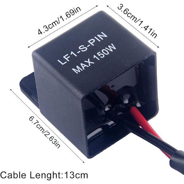 12V Auto Motorcykel LED Blinklys Relæ