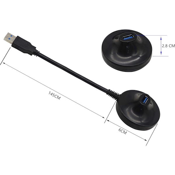 USB 3.0-förlängningskabel med bas USB 3.0-förlängare typ A