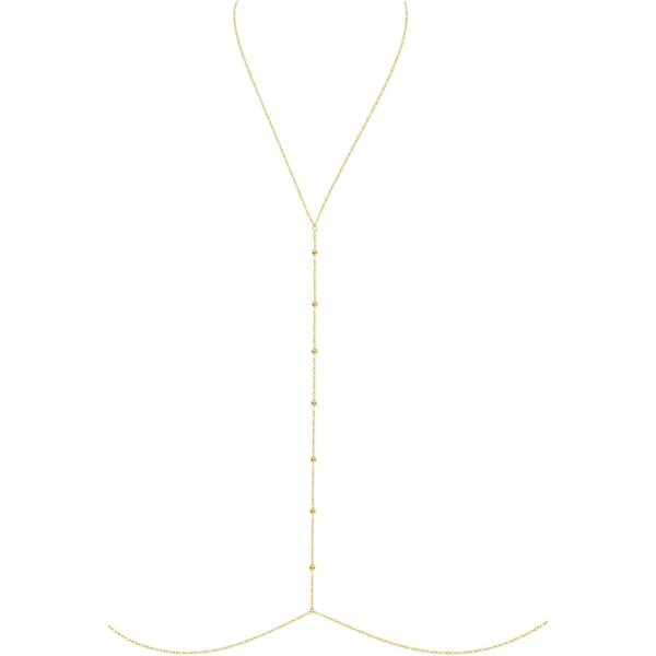 Sexiga Body Chains Guld Silver Rhinestone BH Belly Chain