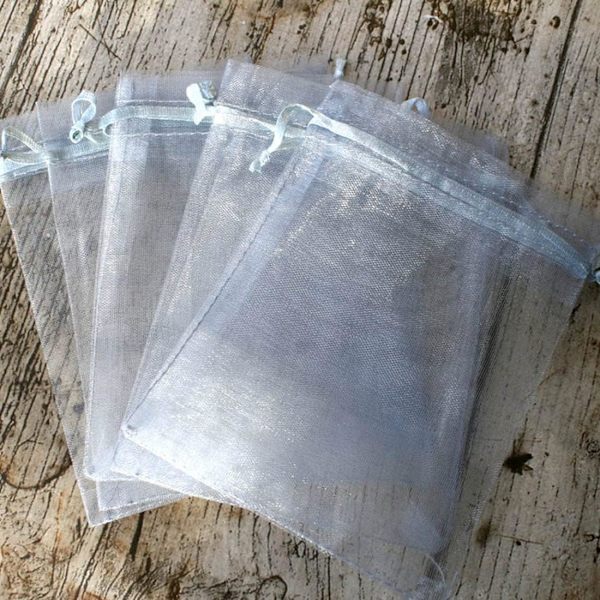 50 st 4x6 tum organza presentpåsar