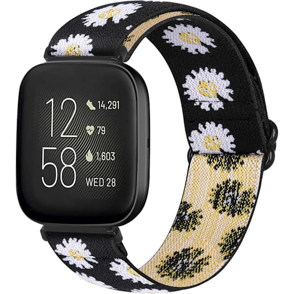 Elastisk nylonrem for Fitbit Versa-serien (kvinner/menn)