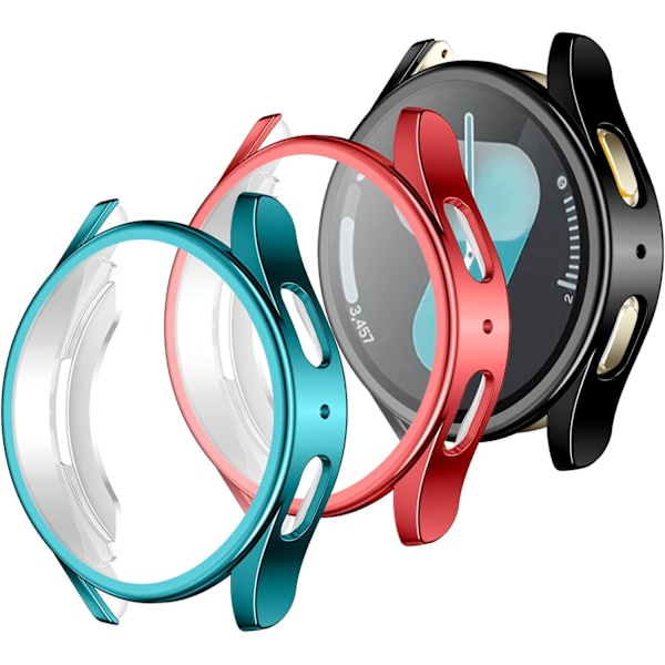 Kompatibel med Galaxy Watch 7 44mm Skärmskydd Fodral, Mjuka Tillbehör Skyddande Skärmskydd för Galaxy Watch 7 Fodral 44mm, HD Hög Känslighet F