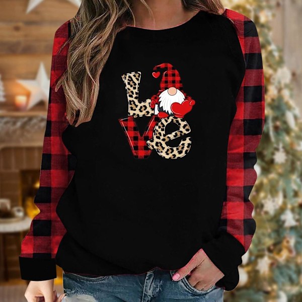 Jultröjor för kvinnor 2023 Höstmode Raglan Långärmad Pullover