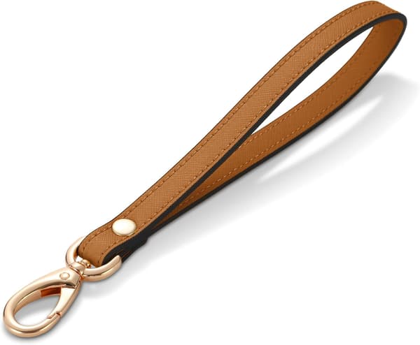 Håndledsrem, ægte læder håndledsnor håndrem erstatning til pung, clutch, pose, telefon, ID