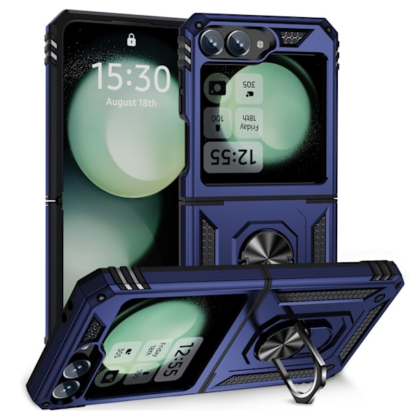 Egnet til SAM Z Flip 6 Sergeant op og ned foldbar mobiltelefon etui Samsung magnetisk beslag anti-fald cover 6