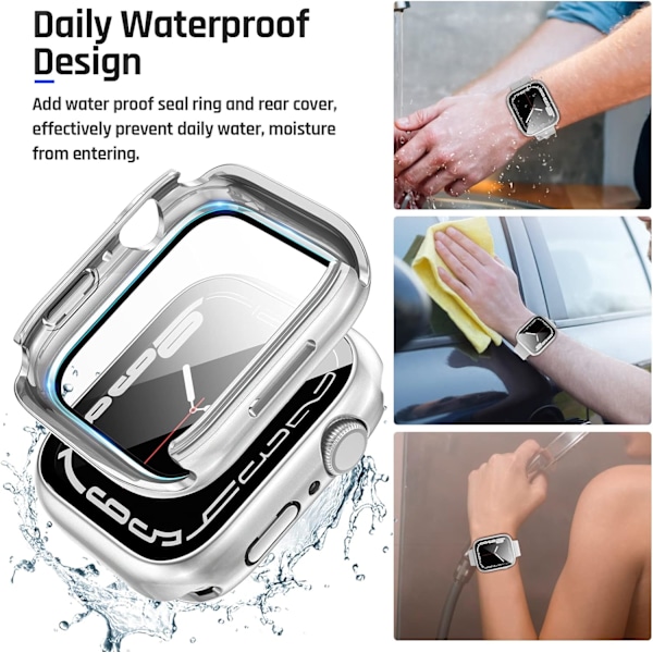 2 i 1 Vandtæt Etui til Apple Watch Skærm