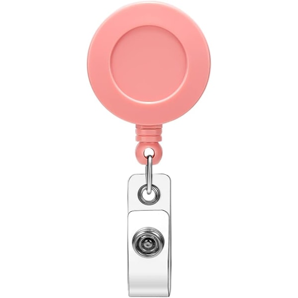 1-pack sjuksköterskemärke rulle - Retractable Badge Holder med 360° Swivel Alligator Clip
