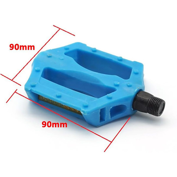 Resin børnecykelpedal - 1 par 9/16 pedaler med reflekser