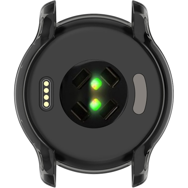 Kompatibel med Garmin Venu 2 Beskyttelsesetui, Smartwatch TPU Beskyttelsescover Blød Skal Kompatibel med Garmin Venu 2 (Sort) Sort