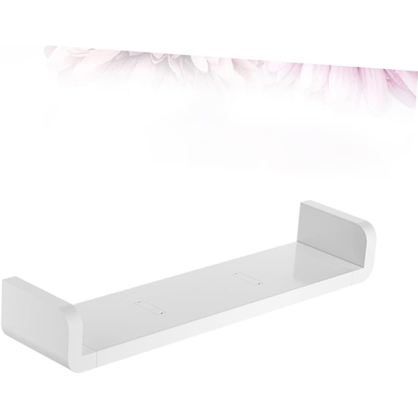 Väggmonterad hylla rustik vägg hylla vägg hyllor för förvaring cubby lager hylla lager hylla vägg display badrum organizer hylla vit?