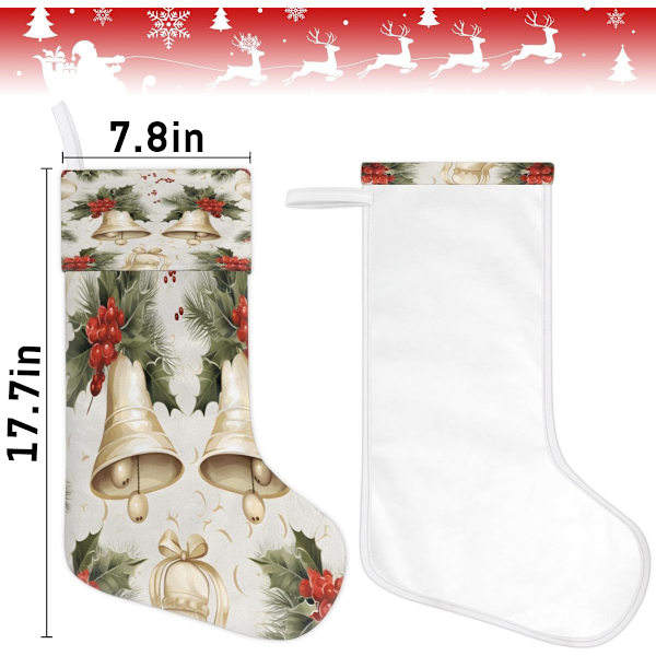 Moderna Julstrumpor Presentpåsar Julstrumpor Strumpor för Familj Dekoration Hängande Ornament Fest, 45 x 19,8 cm