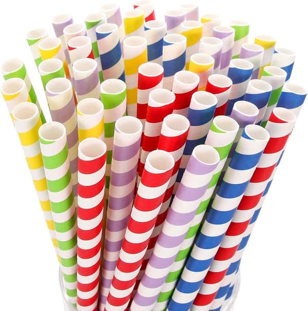100-pack, Extra Breda Papperssugrör för Smoothies, Boba - 10 mm Breda Biologiskt Nedbrytbara Sugrör för Bubble Tea (Tapioka, Boba-pärlor), Milkshakes, Jumbo-drycker -