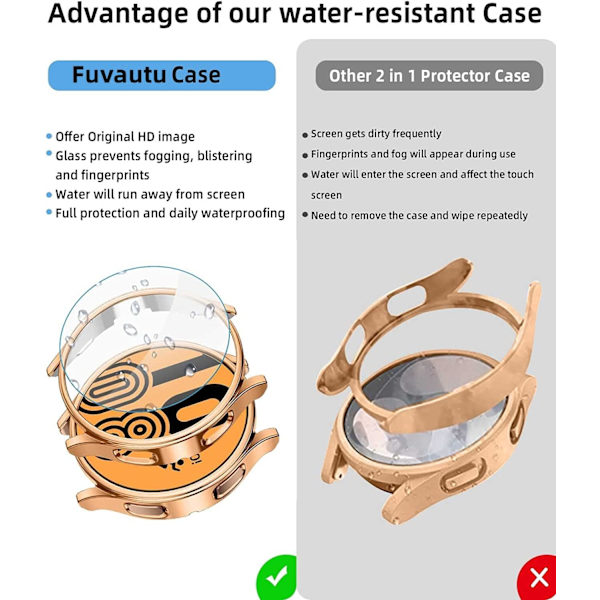[2+2Pack]for Samsung Galaxy Watch 5 Pro 45 mm skærmbeskyttelse og