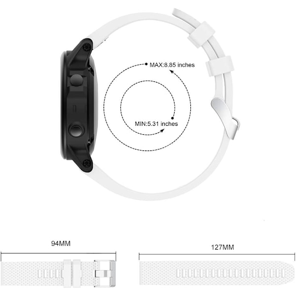 Blødt silikoneur til Garmin Fenix ​​5S/Fenix ​​6S/Fenix ​​7S