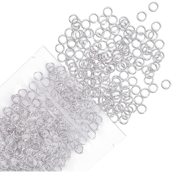 6 mm Metal Split Jump Rings - Dobbelt Loop Mini Ring Konnektorer