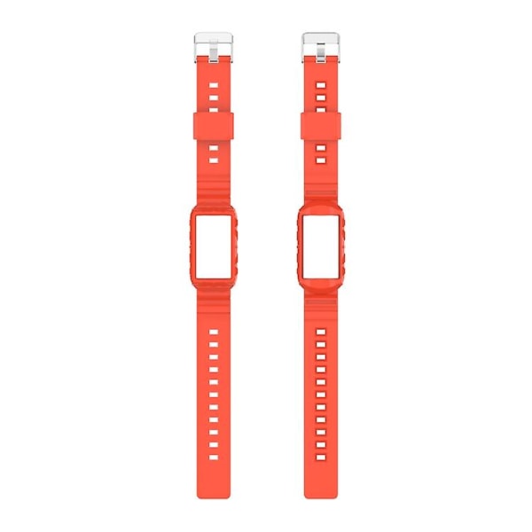 För Fitbit Charge 3 Se Silikon En Kropp Rustning Klockarmband JEK Orange