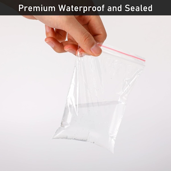 Små Ziplock-poser (800 stk.) - Gjenlukkbare plastposer for smykker og mer