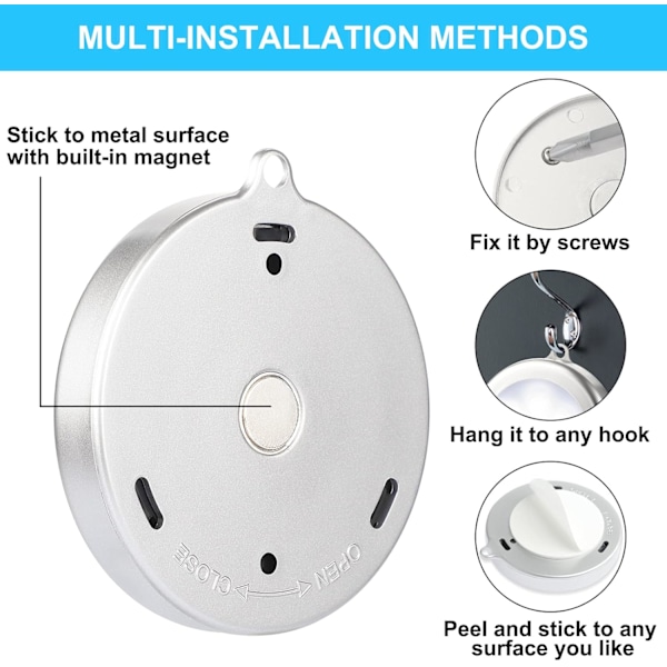 4-pack rörelsesensor LED-nattlampa, sladdlös utan fallrisk