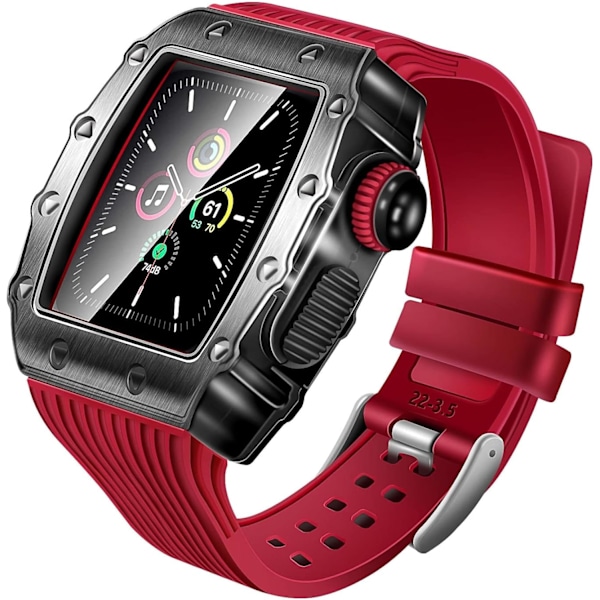 Slicone Rem + Etui Til Apple Watch Rem 45mm 44mm