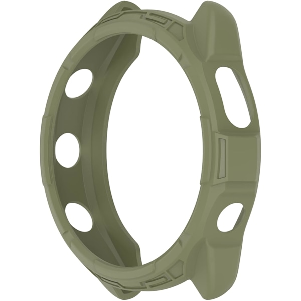 Skal Kompatibelt med Garmin Forerunner 965 Skal TPU-skydd Kompatibelt med Garmin Forerunner 965 Smartwatch Tillbehör (Svart, Grön) Svart, Grön