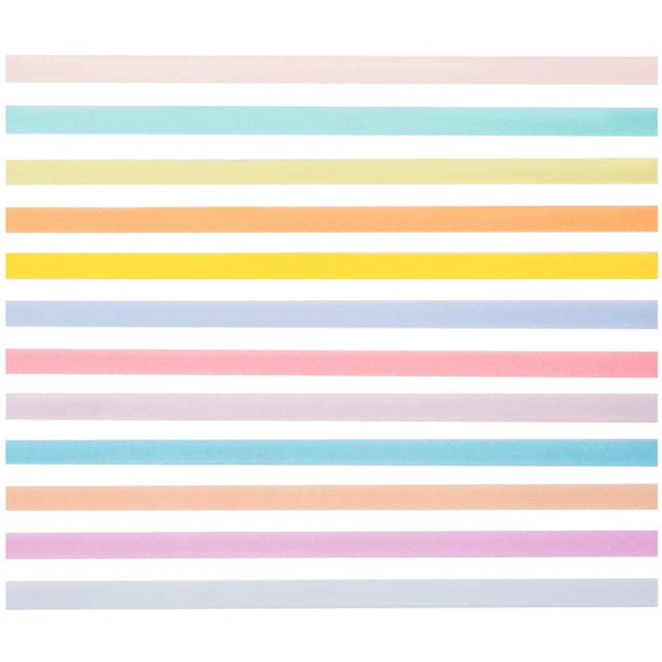 Regnbue Washi Tape - Pastellfarvet dekorativ tape til DIY-projekter