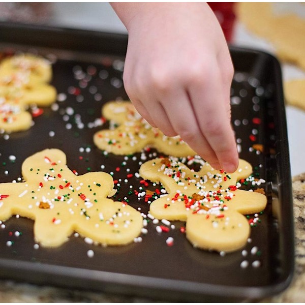 Jul Cookie Cutter Set: 5 delar av rostfritt stål