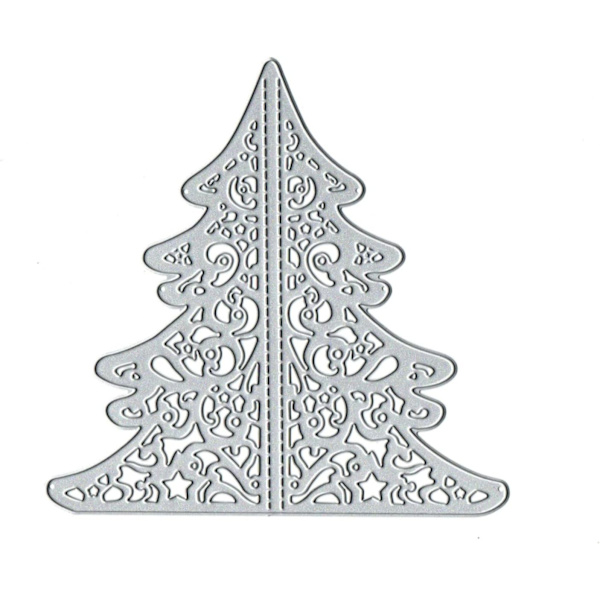 3D Julgran Metall Die Cuts - DIY Scrapbooking Decor