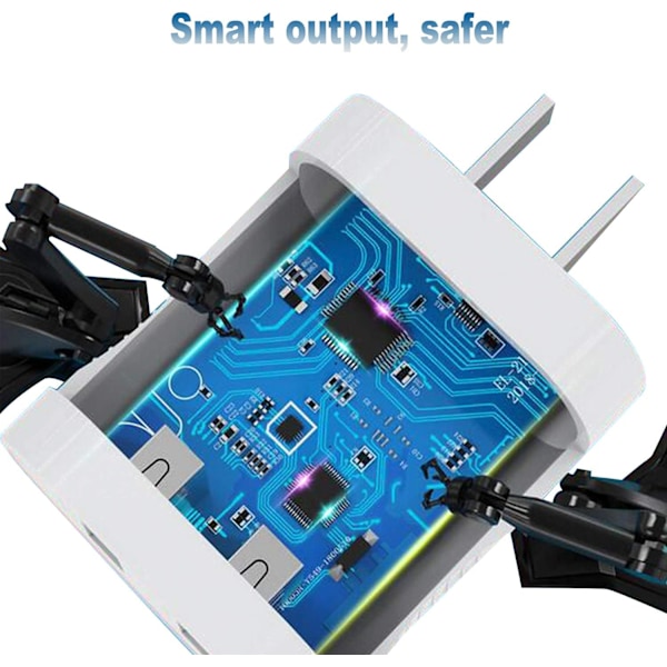 USB vegglader Block 2Pack Dual Port Cube Plug Power