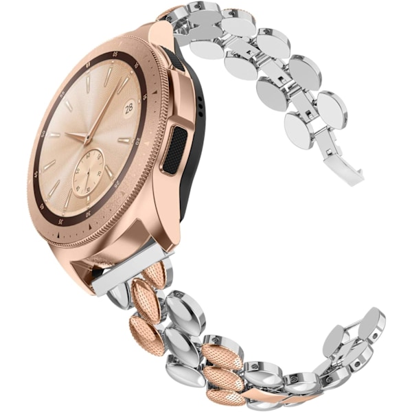 Kompatibel med Galaxy Watch 7/FE/6/5/4 40mm 44mm armband, 20mm metallband för Galaxy Watch 6 Classic 43mm 47mm/Watch 5 Pro/Watch 4 koppar