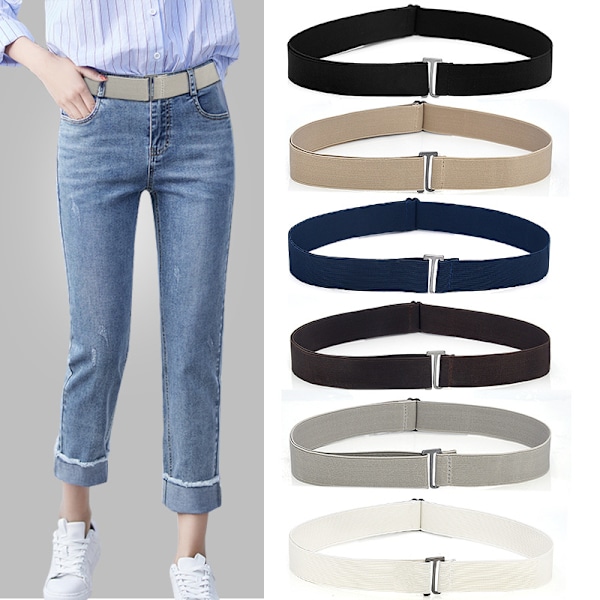 Slim Fit Elastic Invisible Spårlöst jeansbälte