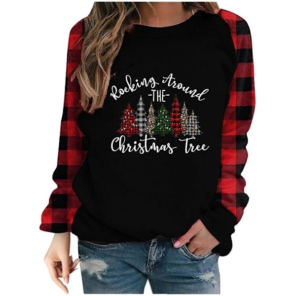 Criss Cross V-hals topp for kvinner Gresskar Thanksgiving Langærmet jul