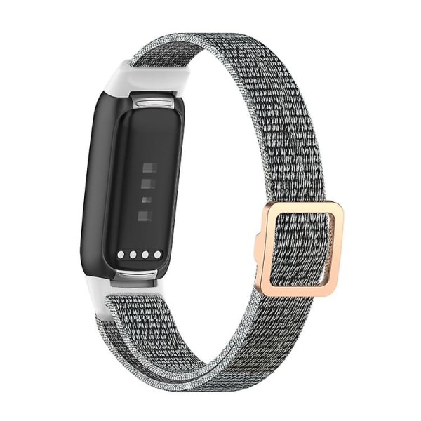 For Fitbit Luxe Justerbar Elastisk Nylon Urrem OVR Seashell