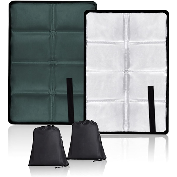 Utomhus termiska sittdynor - 2-pack - Grå