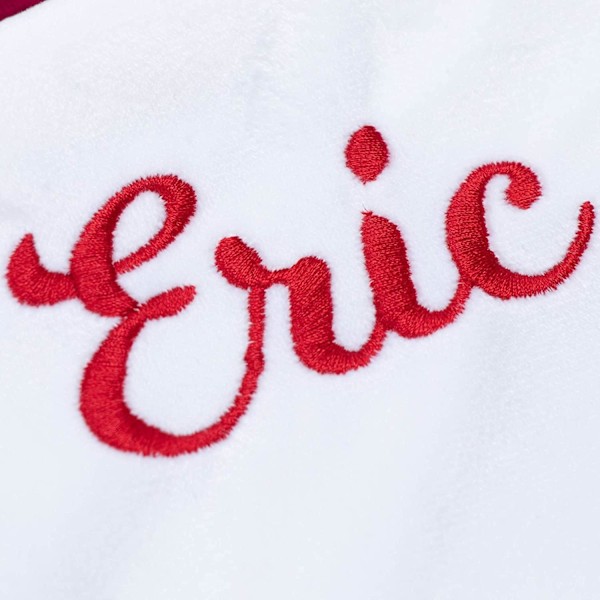2-pack Julstrumpor Personliga Nikolausstiefel med Namn Julstrumpa för Fyllning Kamin Pailletter Bling Bling Stor Traditionell Niko