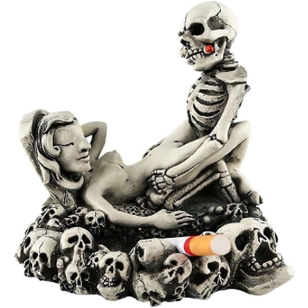 Resin Skull Ashtray Tray Container Resin Smoking Accessories Hotel Office Decoration Funny Ashtray Tray Skull Ashtray