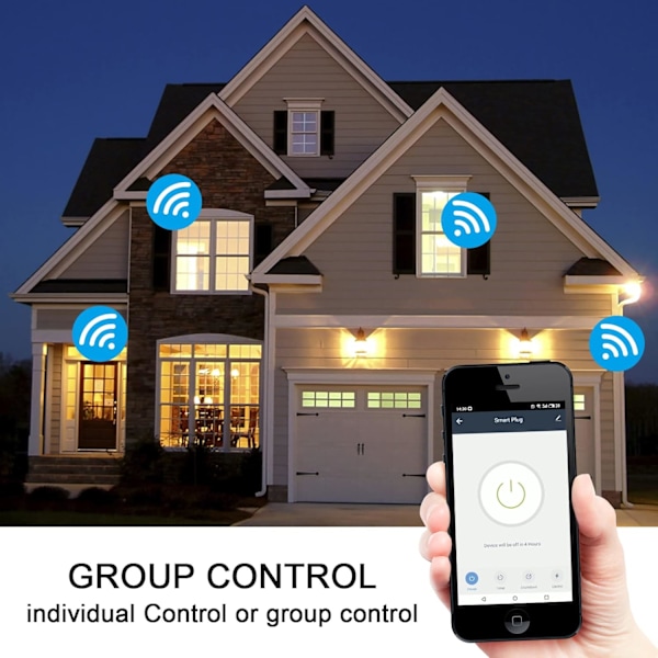 20A Smart Plug, Wifi Bluetooth Smart Outlets kompatibla