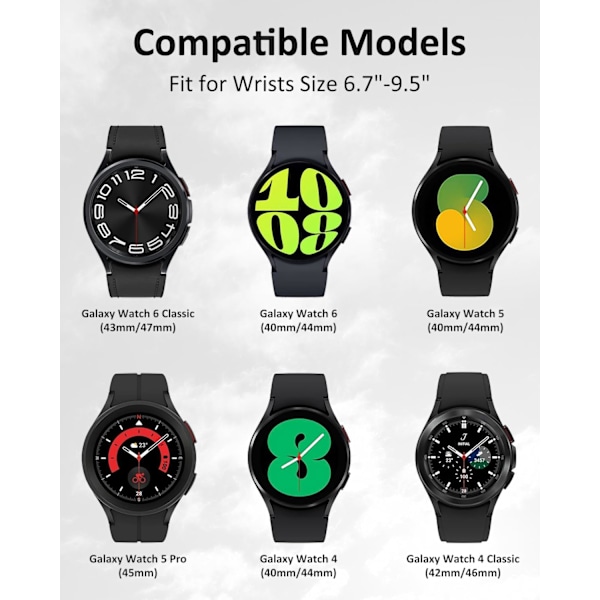 One Click No Gap Alpine Loop Band Kompatibel med   Galaxy Watch 7 6 4 5 FE Band 40mm 44mm/Galaxy Watch 6 4 Classic Bands 47mm 43mm 42mm 46mm/5