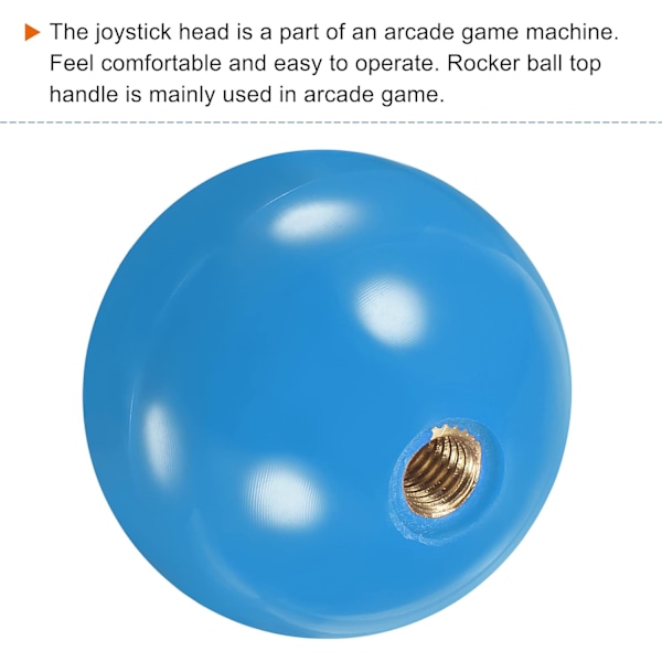 Joystick Handtag Top Kulhuvud M6 Röd/Grön