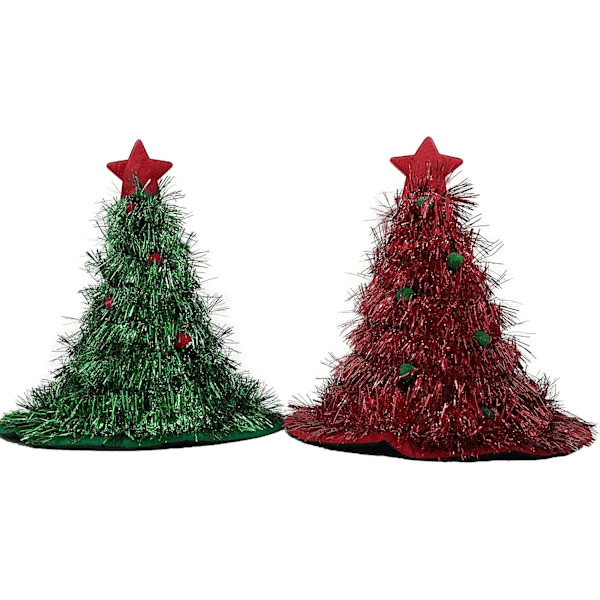 Julhatt Set Flerdelat Set med 30 LED Färgglada Ljus Julgran