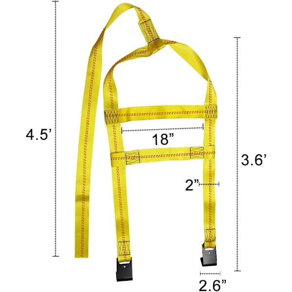 Heavy Duty Trailer Strap Justerbar Car Basket Ratchet