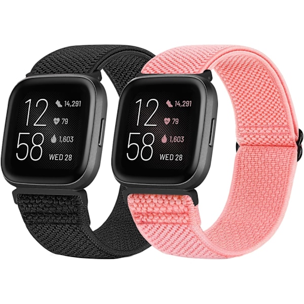 Fitbit Versa-rem - Justerbar nylon sportsreim-erstatning