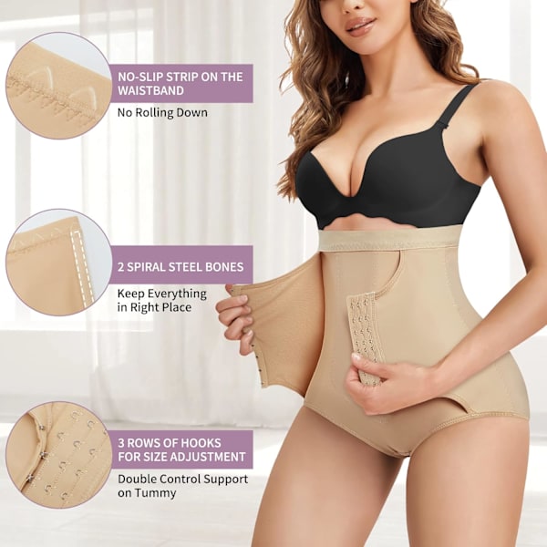 Womens Butt Lifter Panties Tummy Control Waist Trainer Høj Talje Mave Krop