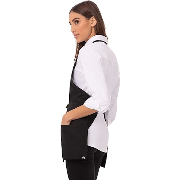 Unisex forkle med 3 lommer, 2 stk