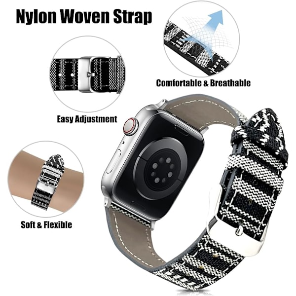 Betald Boho-band kompatibel med Apple Watch 45/44/42mm 41/40/38mm