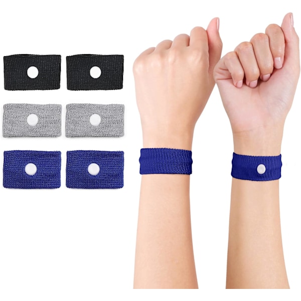 Motion Sickness Wristband (3 Pairs) - Anti-Nausea Acupressure Wrist