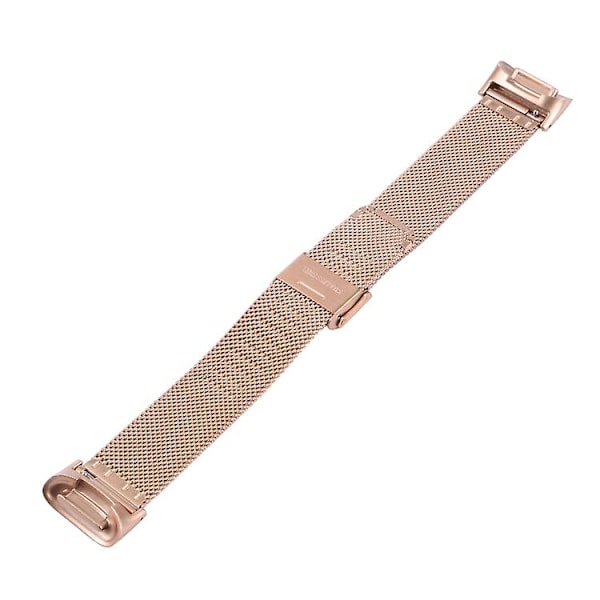 Til Fitbit Charge 5 Milan Stål Dobbelt Spænder Rem Urrem TNB Rose Gold