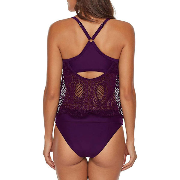 Sportslig 2-delt tankini med push-up